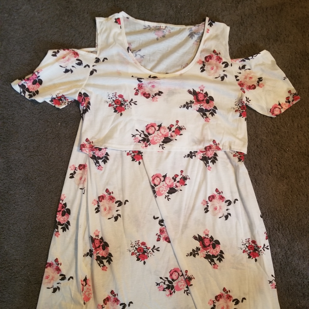 Cold Shoulder Nursing breastfeeding Dress
